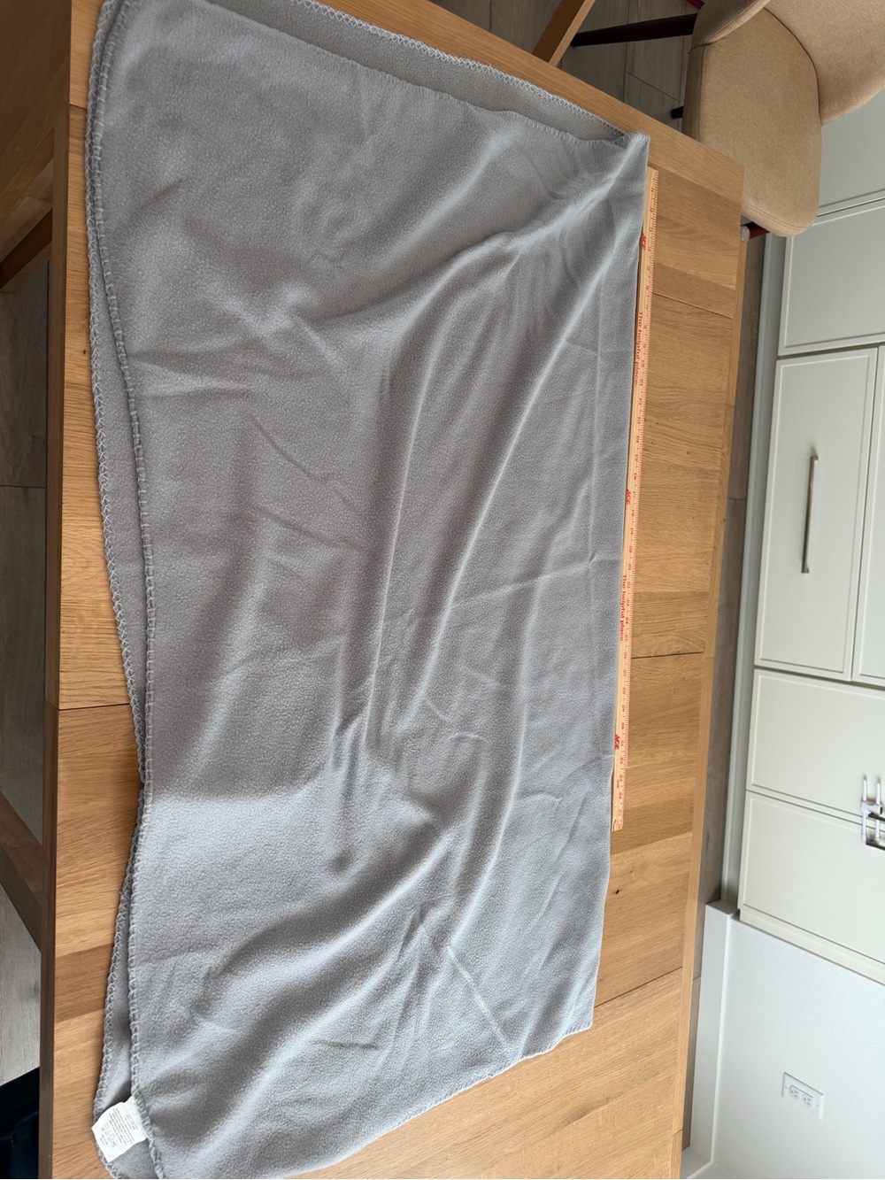 Grey Fleece Blanket 50”x60”